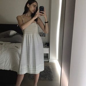 Green gingham vintage dress